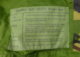KL Nederlandse leger Woodland camo bilaminaat parka nat weer - gebruikt - origineel