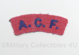 Britse leger ACF Army Cadet Force shoulder title - 8 x 3 cm - origineel