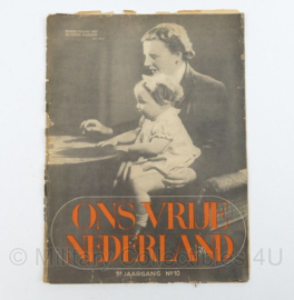 Ons Vrije Nederland 5e jaargang No 10 -  23 juni 1945 - origineel