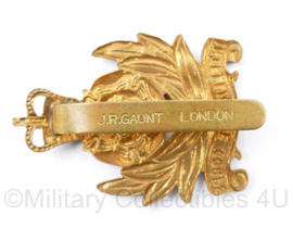 Britse naoorlogse Intelligence Cap badge Queens Crown  - J.R. Gaunt London -  5 x 3,5 cm - origineel