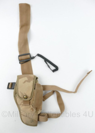 Vanguard Drop Leg holster met leg straps Desert camo met spiraalkoord - 12 x 3 x 22 cm - gebruikt - origineel