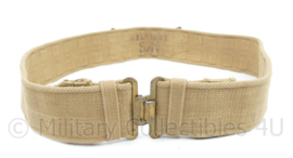 Wo2 Britse P37 Koppel khaki Webbing MEC 1943 - Economy Version -  messing gespen - 95 x 5,5 cm - origineel