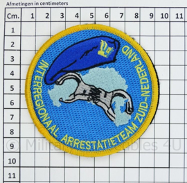 Nederlandse Interregionaal Arrestatieteam Zuid-Nederland embleem - met klittenband - diameter 9 cm