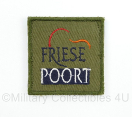 KL Nederlandse leger Friese Poort borstembleem - met klittenband - 5 x 5 cm - origineel