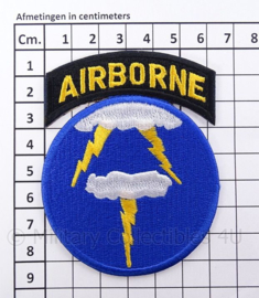 US 21st Airborne Ghost Division embleem - afmeting 6 x 9 cm - replica WO2