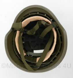 M92 M95 composiet helm B826 ballistische helm - Nieuwste model productie 2017 donkergroen - Ongedragen -  maat Large = 58 tm. 60 cm. -  origineel