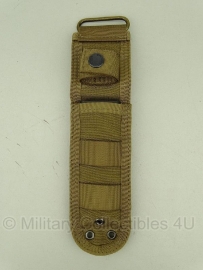 Universal Tactical Knife pouch Meshouder been schede universeel -  25 X 7 X 1 cm - Khaki