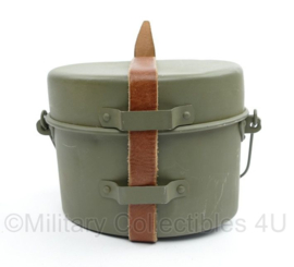 Italiaanse WO2 etensblik set Feldgrau - 16 x 10 x 12 cm - origineel