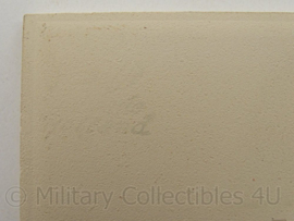 Wandbord/tegeltje Nationaal Oorlogs en Verzetsmuseum Overloon - 15 x 15 cm - origineel