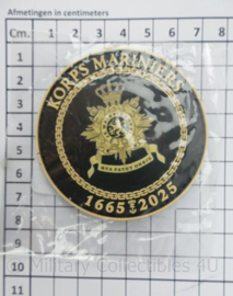 KMARNS Korps Mariniers 1665-2025 360 jaar jubileum patch PVC - diameter 7 cm - nieuw in verpakking - origineel