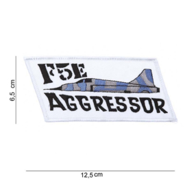 Embleem stof F5E Aggressor - 12,5 x 6,5 cm.