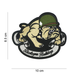 Embleem stof Bastogne Bulldogs 101st Airborne Division - 10 x 8,5 cm.