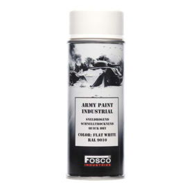 Spuitbus verf Fosco 400ml -  Wit / Flat White