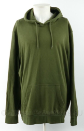 Legergroene hoodie - merk C&A - maat XXL - gedragen - nieuw gemaakt
