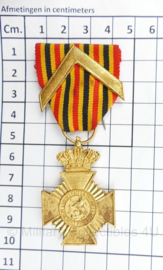 Medaille van Belgische Verdienste Ereteken orde kruis L'union Fait La Force Wo2 - 9 x 4 cm -  origineel
