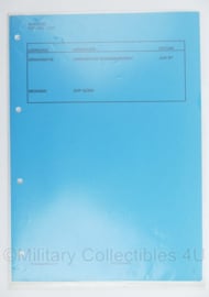 Defensie en Korps Mariniers handboek Organisatie GOEM MARNSBAT SOP GOEM 1997 - origineel