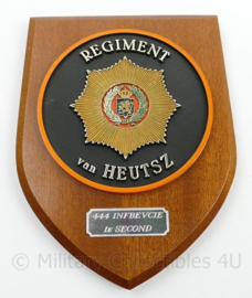 Wandbord Regiment van Heutsz  444 INFBEVCIE 1e SECOND  - origineel