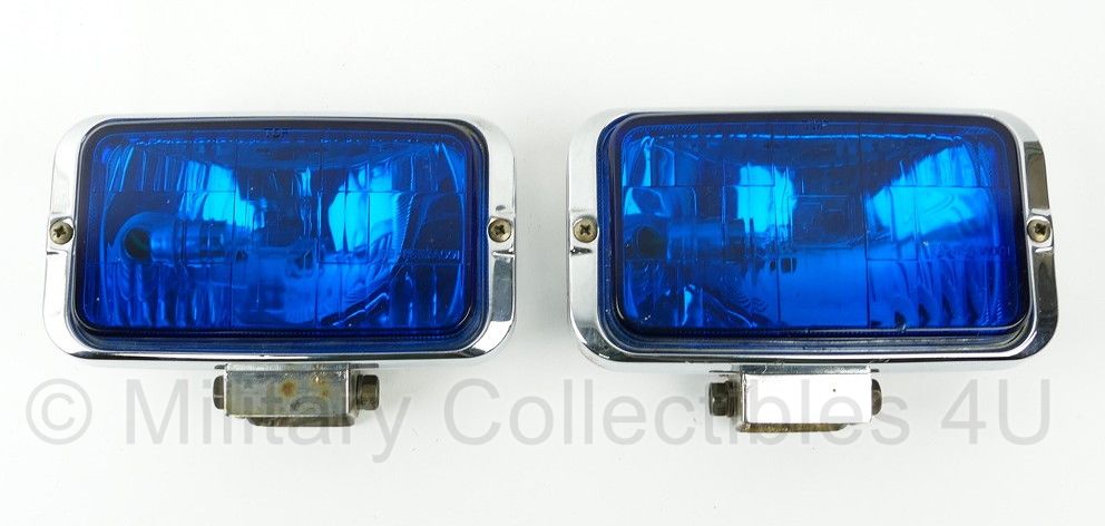 Politie Hallogeen lampen set Federal Signal Corp. Warning Light  voor de Mitsubishi Pajero van politie Kennermerland - afmetingen 16½ x 6 x 11 cm - origineel