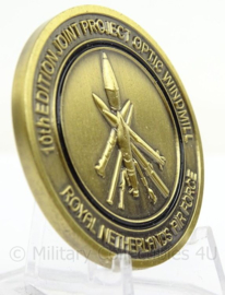 KL Landmacht Coin Alliance Joint Project Optic Windmill 2008 - doorsnede 3,9 cm - origineel