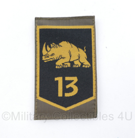 GVT embleem 13 gemechaniseerde brigade 13 Lichte Brigade - nieuwste huidige model - met klittenband - 9 x 5 cm - origineel