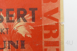 WO2 NSB Mussert Spreekt Mus Sacrum Arnhem programma blad - 9½ x 13½ cm - origineel