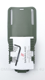 Safariland 7004-835 Glock 17, 22 GEN 1-5 BBL 4.5'' RIGHT Hand holster met ML ACC Fork en Drop Holster SET - GROEN - nieuw in verpakking - origineel