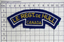 Canadese leger Le Regiment de Hull shoulder title - 11,5 x 4 cm - origineel