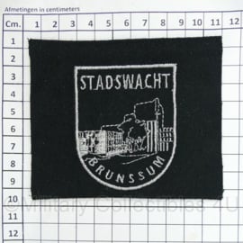 Stadswacht Brunssum embleem - 10,5 x 9 cm - origineel