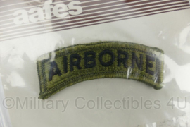 US Army Airborne tab groen - merk Aafes - nieuw in verpakking - origineel