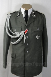 Uniform jas grijs leger - 95% scheerwol -  ook als wo2 Duits geschikt - origineel