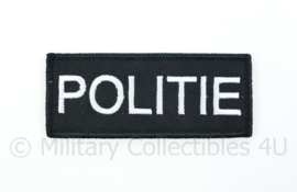 Politie borstembleem - met klittenband - 10 x 4 cm