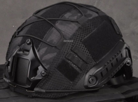 Helmovertrek voor MICH FAST helm BLACK multicam (zonder helm)