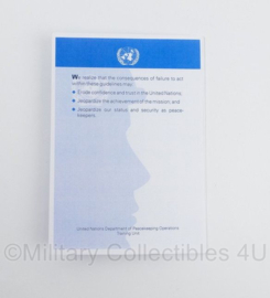 KL Nederlandse leger UN VN Verenigde Naties instructiekaarten set van 3 stuks - origineel