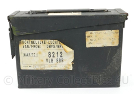 KLU Munitiekist Luchtmacht vliegbasis Soesterberg 7,62mm - 27½ x 18 x 8½ cm - origineel