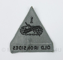 US Army Foliage patch - 1st Armoured Division Old Ironsides   - 11 x 9,5 cm - voor ACU camo uniform - origineel