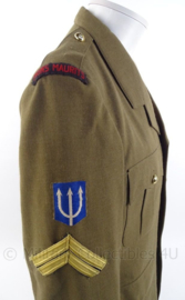 KL Koninklijke Landmacht uniform jas met broek - "prins Maurits" - maat Medium - Belgische makelij - origineel