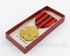Belgische "burgerlijk ereteken" goud medaille met doosje - Origineel