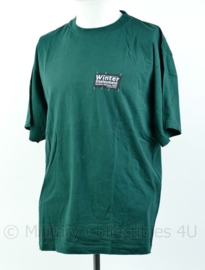 Groen T-shirt van het Korps Mariniers Winter deployment Norway 2005  Maat L - Origineel