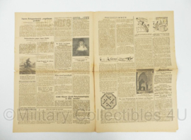 WO2 Duitse krant 8 Uhr Blatt 15 juni 1943 - 47 x 32 cm - origineel