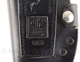Nederlandse Politie holster - merk GK Pro - zwart leer - origineel