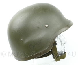Defensie ballistische composiet helm met custom padded liner 2013 - maat Medium - gedragen - origineel