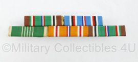 US Army 5 delige medal bar - 11 x 2 cm - origineel