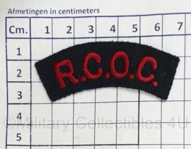 Canadese leger RCOC Royal Canadian Ordnance Corps shoulder title - 6,5 x 3 cm - origineel