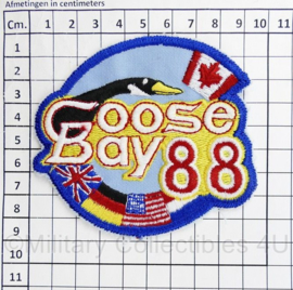 USA, Germany, Canada & UK embleem Goose Bay 88 - 9,5 x 9 cm - origineel