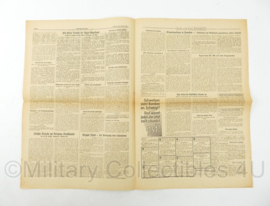 WO2 Duitse krant Frankische Tageszeitung nr. 232 3 oktober 1944 - 47 x 32 cm - origineel