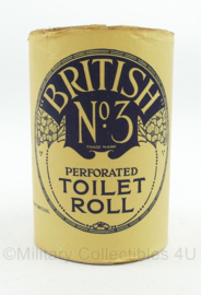 WO1 WO2 Britse toiletrol British No.3 Perforated Toilet Roll - 11,5 x 8 cm - origineel