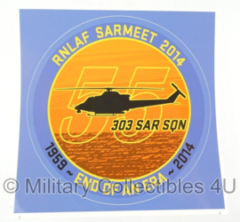 KLU Luchtmacht RNLAF Sarmeet 2014 sticker - nieuw - origineel