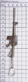 WO2 US Army M4A1 Assault Rifle metalen sleutelhanger