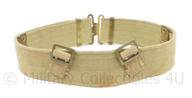 Wo2 Britse Koppel khaki webbing  CC1943 - maat small - 75 x 5,5 cm - origineel