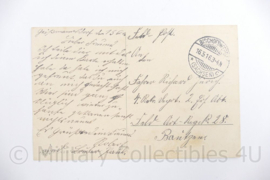 WO1 Duitse Postkarte Treue um Treue 1916 - 14,5 x 9 cm - origineel